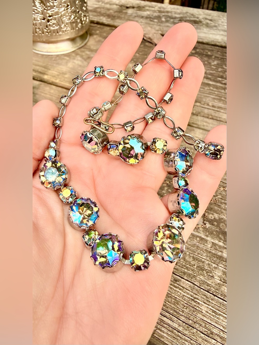 Vintage AB Crystal Choker